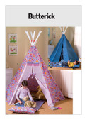 Butterick B4251 (Digital) | Teepees and Mat | Front of Envelope