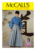 McCall's M7525 (Digital) | Kimono and Pleated Pants | Front of Envelope