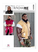 Know Me ME2010 | Men's Varsity Bomber Jacket In Two Lengths by Sins of Many