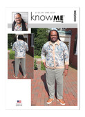 Know Me ME2009 | Men's Knit Button Up Top and Pants by Julian Creates