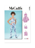 McCall's M8374 | Girls' Knit Jacket, Cropped Top and Leggings in Two Lengths | Front of Envelope