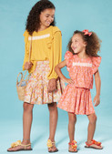 McCall's M8373 | Children's and Girls' Top and Skirt