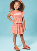 McCall's M8373 | Children's and Girls' Top and Skirt