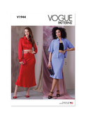 Vogue Patters V1944 | Misses' Tops and Skirts | Front of Envelope
