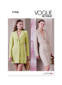 Vogue Patterns V1936 | Misses' Blazer Dress | Front of Envelope