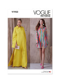 Vogue Patterns V1933 | Misses' Shirt Dress | Front of Envelope