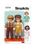 Simplicity S9768 | 18" Doll Clothes by Elaine Heigl Designs | Front of Envelope