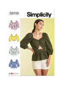 Simplicity S9749 | Misses' Tops | Front of Envelope