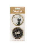 Simplicity Vintage Lady and Dots Pattern Weights
