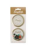 Simplicity Vintage Floral Dots Pattern Weights