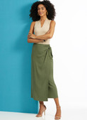 Butterick B6934 (PDF) | Misses' Wrap Skirt in Two Lengths