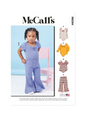 McCall's M8394 | Toddlers' Knit Bodysuits and Pants | Front of Envelope