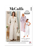 McCall's M8381 | Misses' Robe, Tie Belt and Nightgown by Laura Ashley | Front of Envelope