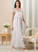 McCall's M8381 | Misses' Robe, Tie Belt and Nightgown by Laura Ashley