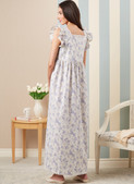 McCall's M8381 | Misses' Robe, Tie Belt and Nightgown by Laura Ashley