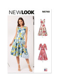 New Look N6748 | Misses' Dress With Sleeve Variations | Front of Envelope
