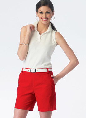 McCall's M6930 (Digital) | Misses' Flat-Front Shorts and Pants