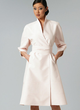 Vogue Patterns V1239 | Misses' Swan-Neck Dress and Belt