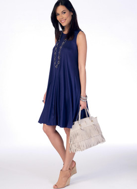 McCall's M7407 | Misses' Flared Knit Top and Dress