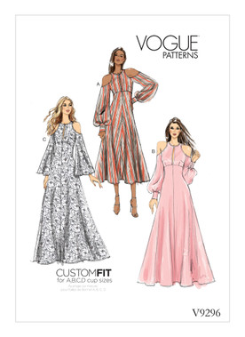 Vogue Patterns V9296 | Misses' Dress | Front of Envelope