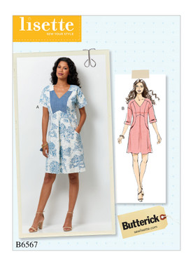 Butterick B6567 (Digital) | Misses' Dress | Front of Envelope