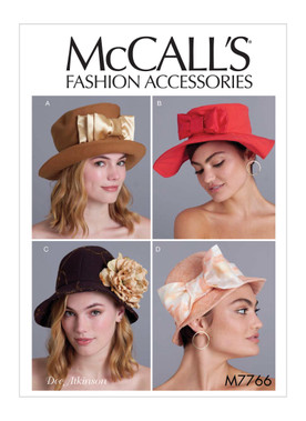 McCall's M7766 | Misses' Hats | Front of Envelope