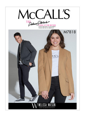 McCall's M7818 | Unisex Jacket | Front of Envelope