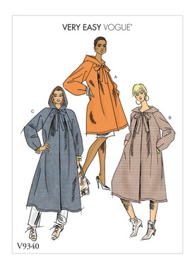 Vogue Patterns V9340 | Misses' Coat | Front of Envelope
