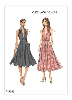 Vogue Patterns V9343 | Misses' Dress | Front of Envelope
