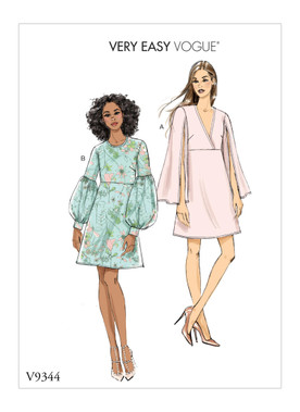 Vogue Patterns V9344 | Misses' Dress | Front of Envelope