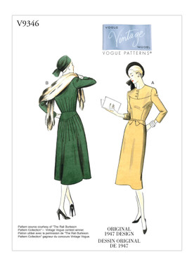 Vogue Patterns V9346 | Misses' Dress | Front of Envelope