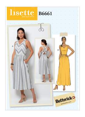 Butterick B6661 | Misses' Dress | Front of Envelope