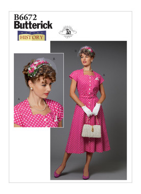 Butterick B6672 | Misses' Costume and Hat | Front of Envelope