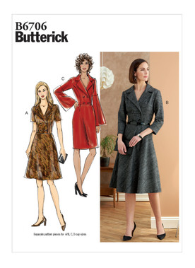 Butterick B6706 | Misses' Dress | Front of Envelope