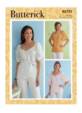 Butterick B6733 (Digital) | Misses' Top | Front of Envelope