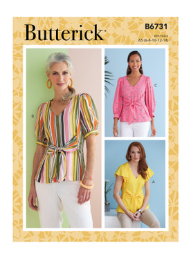 Butterick B6731 | Misses' Top | Front of Envelope