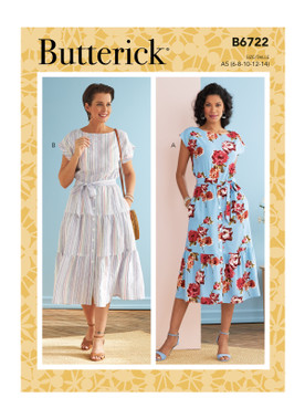 Butterick B6722 | Misses' Dresses | Front of Envelope