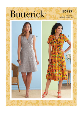 Butterick B6727 | Misses' Dresses | Front of Envelope