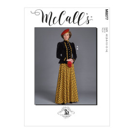 McCall's M8077 (Digital) | Misses' Historical Jacket & Skirt | Front of Envelope