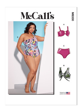 McCall's M8330 (Digital) | Women's Swimsuits | Front of Envelope
