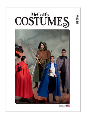 McCall's M8335 (Digital) | Men's and Misses' Costume Capes | Front of Envelope