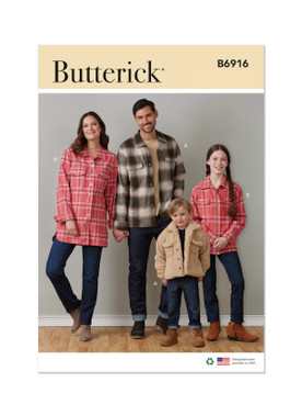 Butterick B6916 (Digital) | Children's, Teens' and Adults' Jacket | Front of Envelope