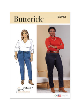 Butterick B6912 | Women's Jeans by Palmer/Pletsch | Front of Envelope