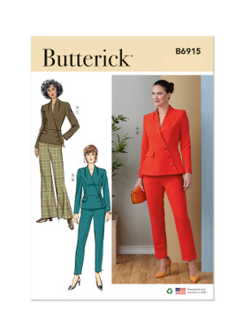 Butterick B6915 (Digital) | Misses' Jacket and Pants | Front of Envelope