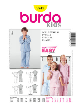 Burda Style BUR9747 | Pyjama | Front of Envelope