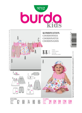 Burda Style BUR9712 | Coordinates | Front of Envelope