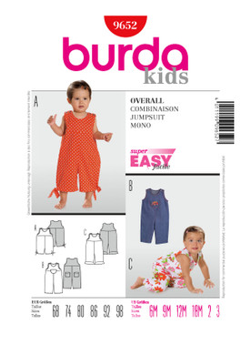 Burda Style BUR9652 | Jumpsuit | Front of Envelope