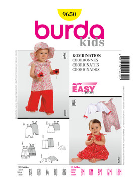 Burda Style BUR9650 | Coordinates | Front of Envelope