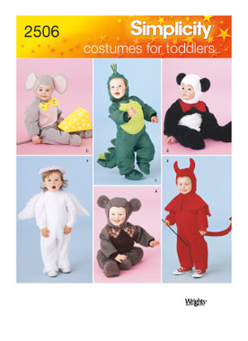 Simplicity S2506 | Toddler Costumes | Front of Envelope