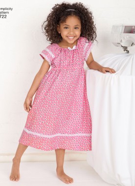 Simplicity S1722 | Learn-to-Sew Child's & Girls' Loungewear